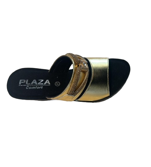 Platform Heel Glittery Rhinestone Slipper 03